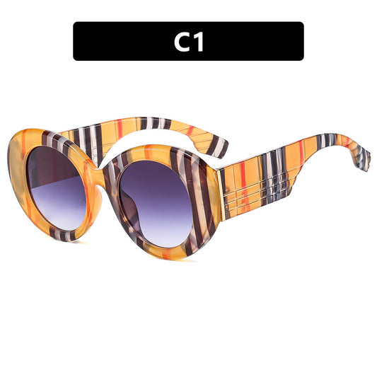 Luxe Divine Collection ~ Large Frame Circular Sunglasses, Multiple Colors