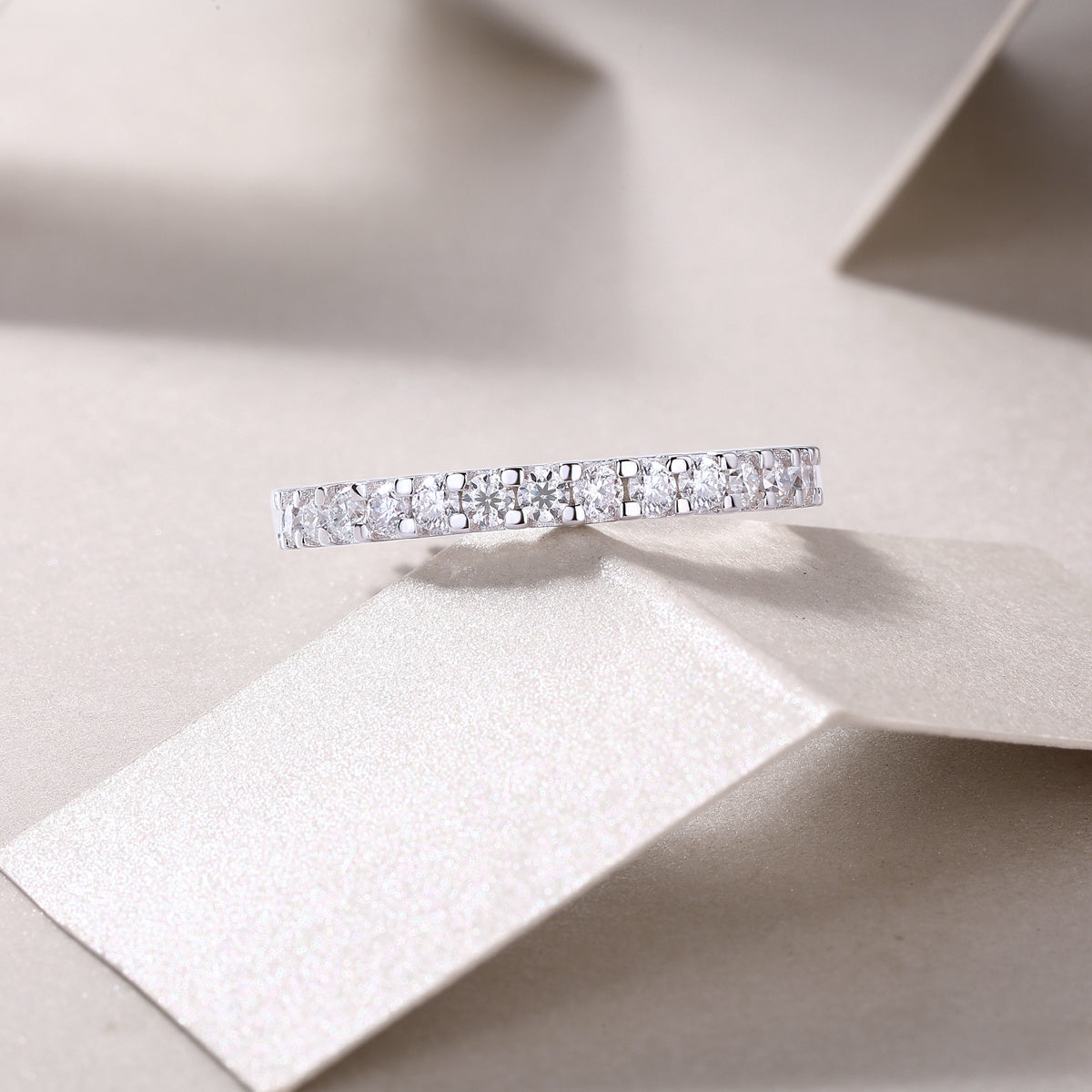 Luxe Divine Collection ~ Wish Diamond Moissanite Silver Ring