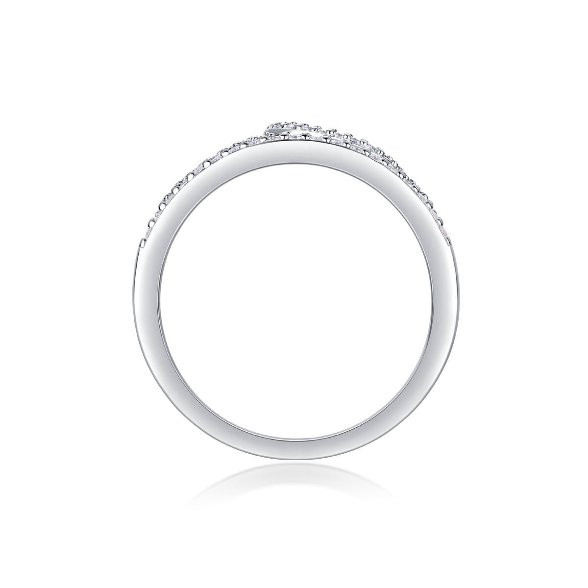 Luxe Divine Collection ~ Crown Diamond Ring Luxury And Stylish Moissanite Silver Ring