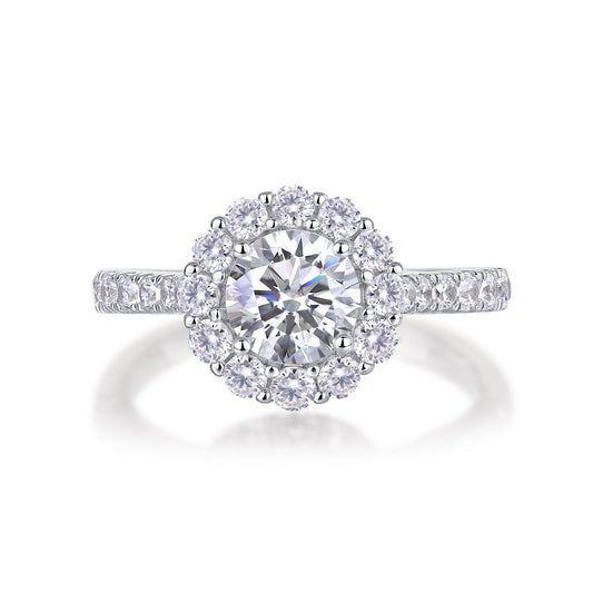Luxe Divine Collection ~ Moissanite Silver Ring