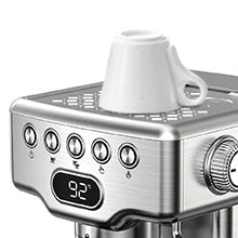 Luxe Divine Collection ~ Espresso Machine, 20 Bar With Milk Frother For Latte, Cappuccino, Macchiato, Espresso Maker, 1.8L Water Tank, Stainless Steel