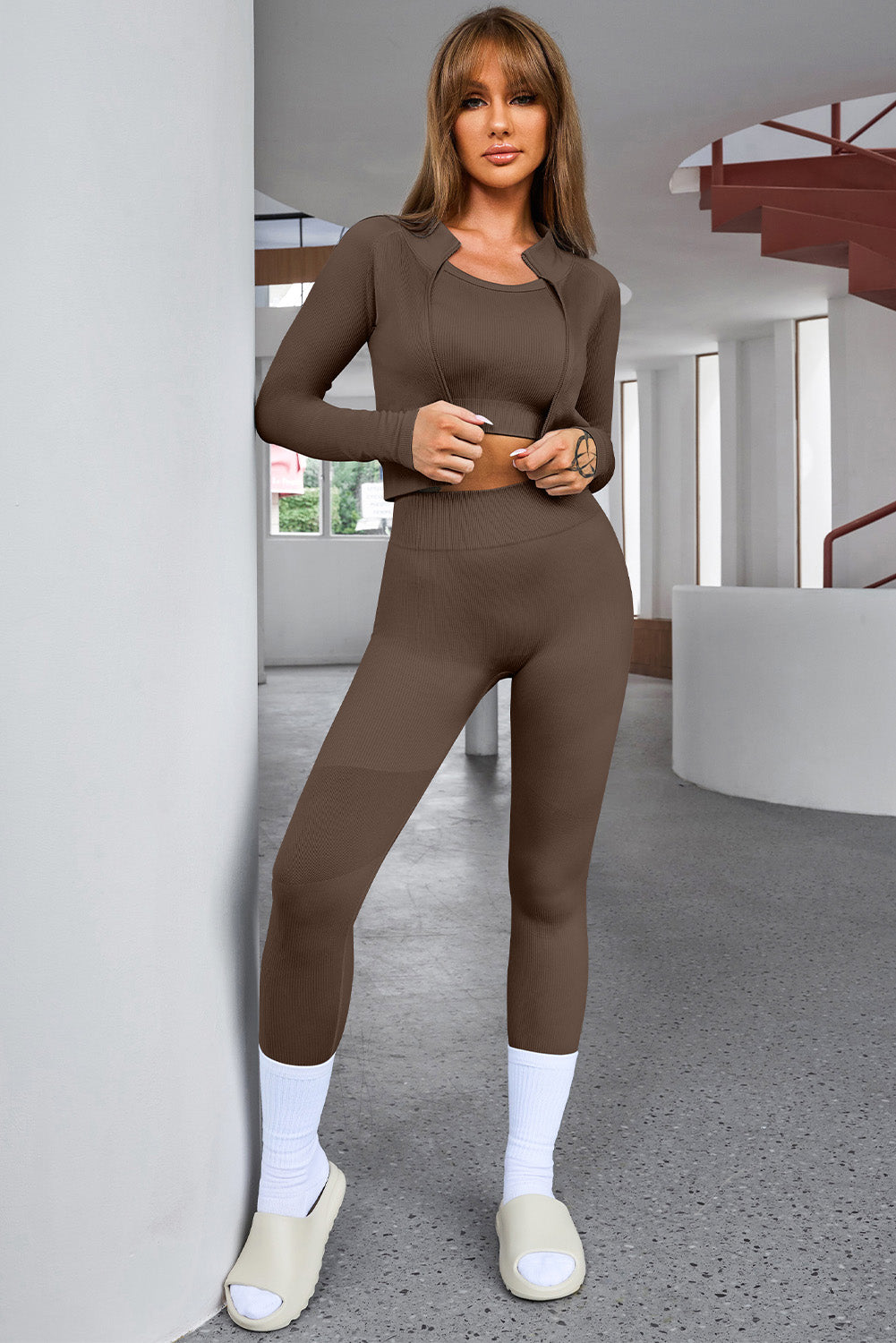Luxe Divine Collection ~ Tank Cropped Active Top and Pants Set