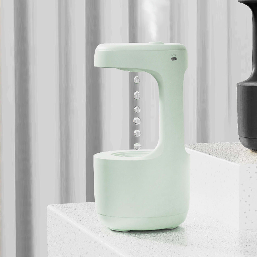 Luxe Divine Collection ~ Anti-Gravity Humidifier With Clock Water Drop Backflow Aroma Diffuser