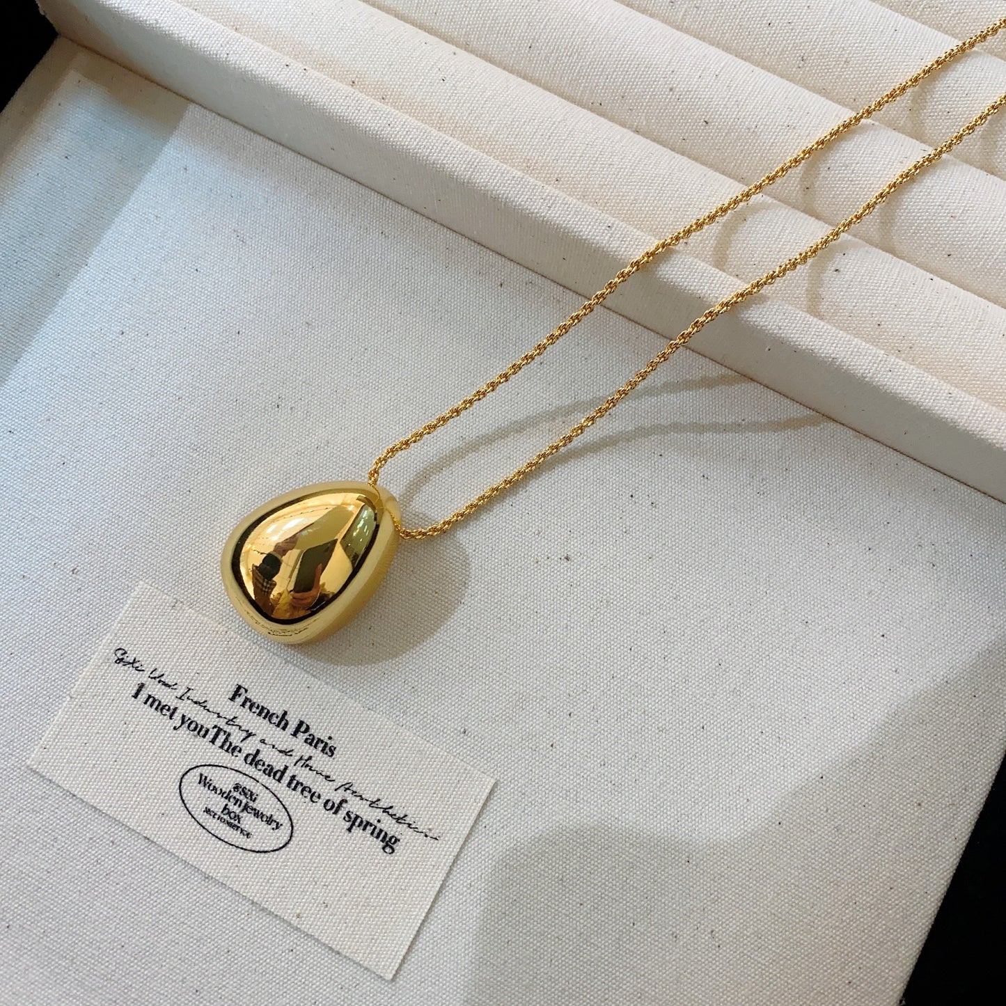 Luxe Divine Collection ~ French/European Water Drop Necklace