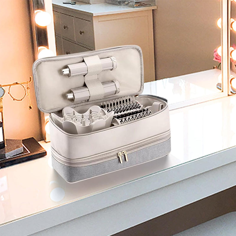 Luxe Divine Collection ~ 2-Layer Portable Waterproof Case for Hair Stylers (Fit Shark Flexstyle, Dyson Airwrap, Revlon etc.)