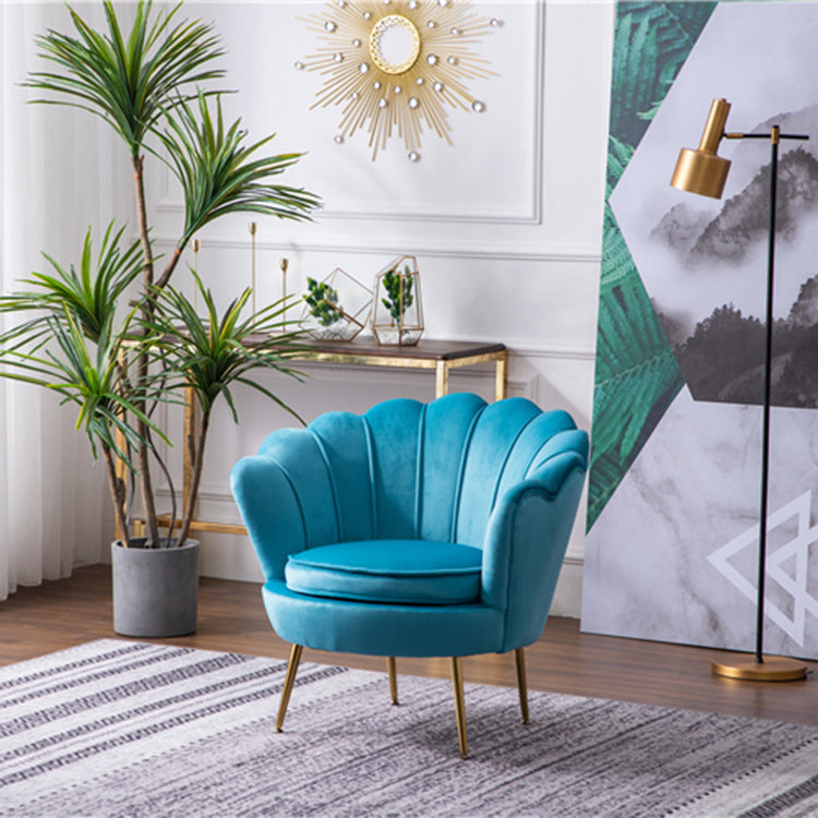 Luxe Divine Collection ~ Nordic Single Lazy Shell Design Sofa Chair