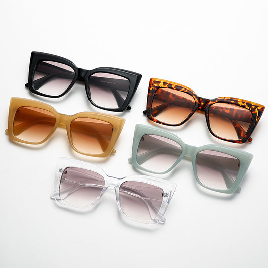 Luxe Divine Collection ~ Large Frame Cat Eye Sunglasses, Multiple Colors