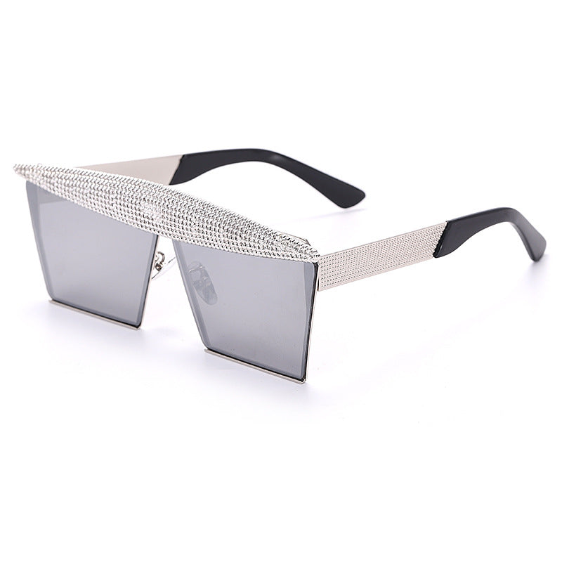 Luxe Divine Collection ~ Diamond Studded Square Sunglasses, Multiple Colors
