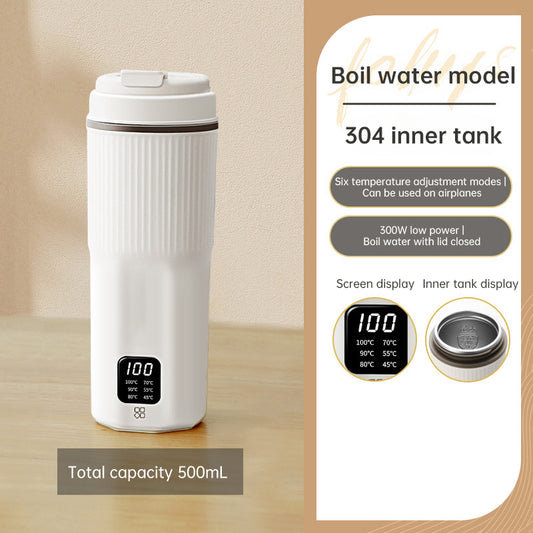 Luxe Divine Collection ~ Portable Multifunctional Electric Kettle: Heating Cup, Stew Cup, Health - Preserving & Thermo Pot, Mini Travel Teapot