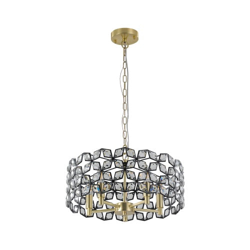 Luxe Divine Collection ~ Modern Crystal Chandelier, Suitable For Living Room Round Crystal Lamp Luxury Home Decoration Lamp