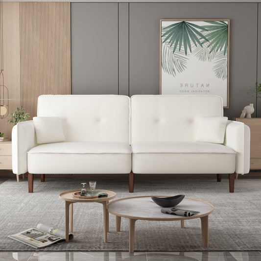 Luxe Divine Collection ~ White Cotton/Linen Sofabed