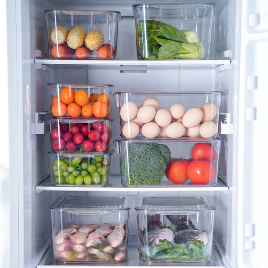 Luxe Divine Collection ~ Kitchen Storage Refrigerator Fresh-Keeping Freezer Storage Box With Lid Storage Food Food Fruit And Vegetable Finishing Egg Box