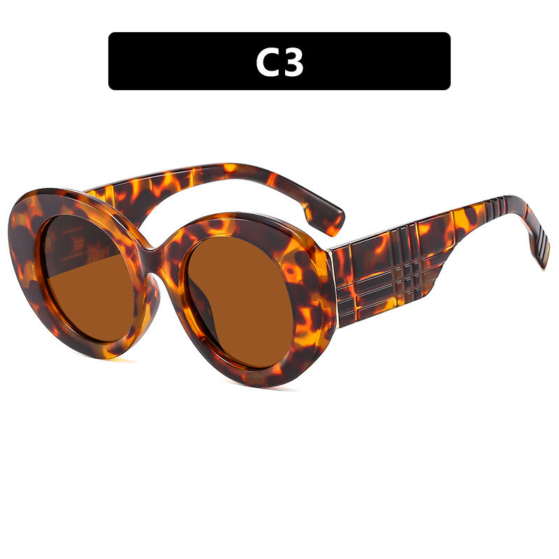 Luxe Divine Collection ~ Large Frame Circular Sunglasses, Multiple Colors