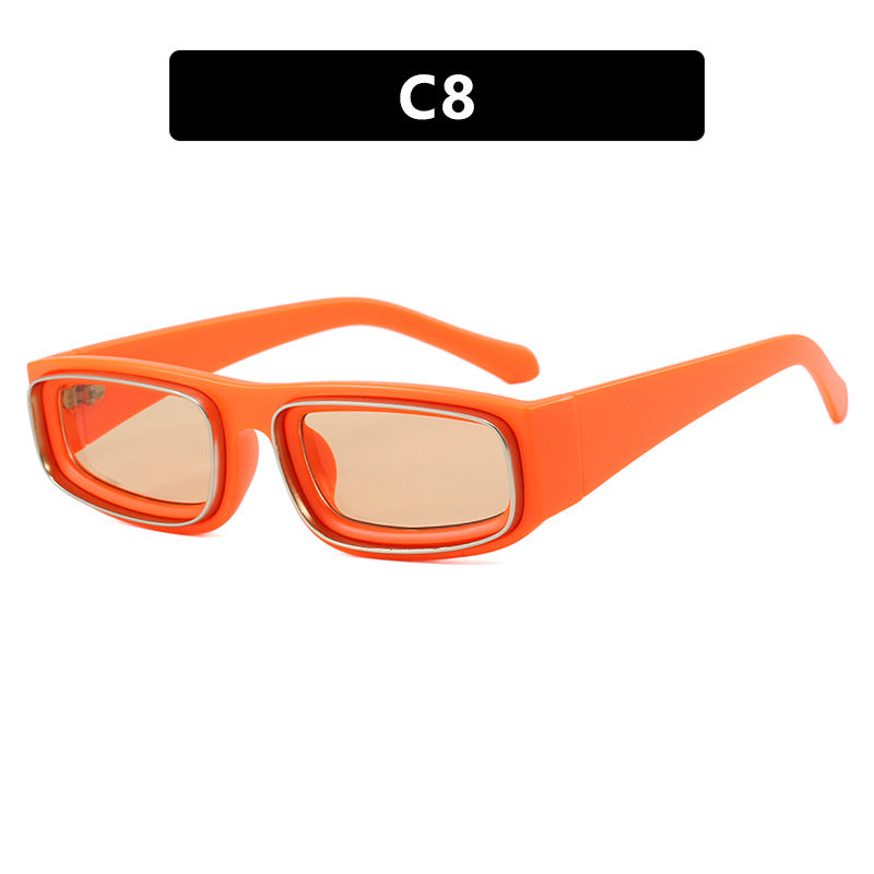 Luxe Divine Collection ~ Narrow Frame Square Sunglasses, Multiple Colors
