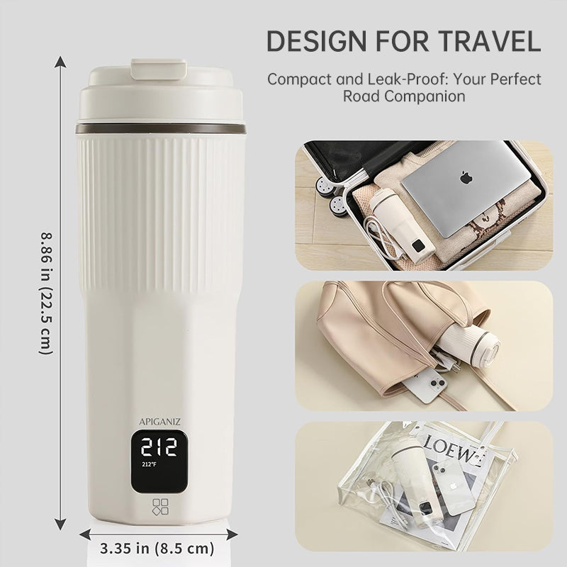 Luxe Divine Collection ~ Portable Multifunctional Electric Kettle: Heating Cup, Stew Cup, Health - Preserving & Thermo Pot, Mini Travel Teapot