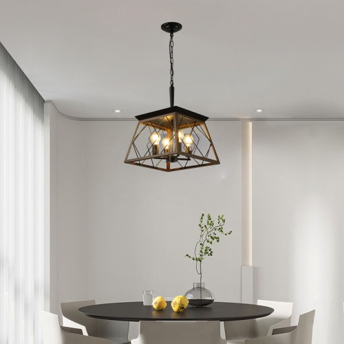Luxe Divine Collection ~ Farmhouse Chandelier 4 Lights Vintage Antique Chandelier Lamps -no Bulbs Incld.
