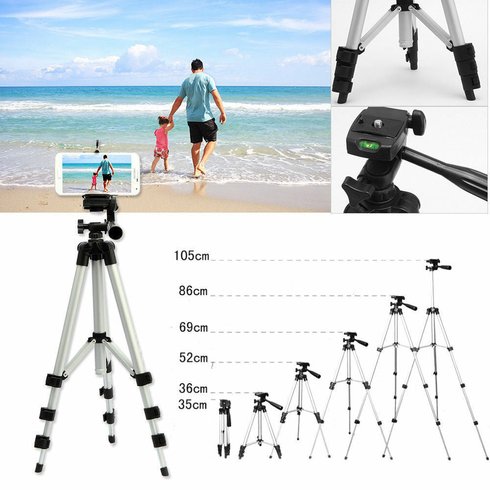 Luxe Divine Collection ~ Professional Camera Tripod For Cell Phone, Portable, Great for Live Stream, Carry Bag Included