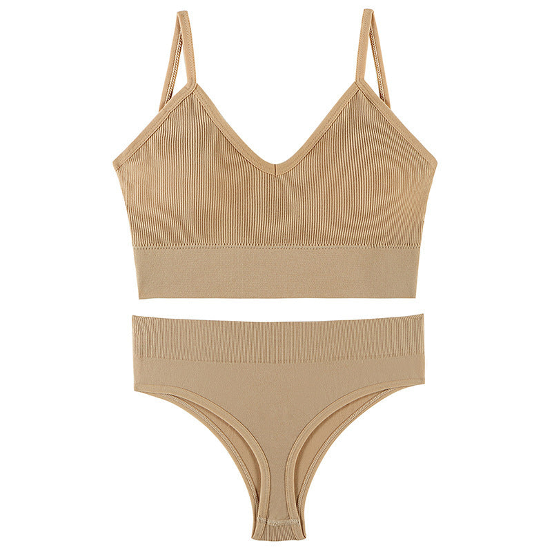 Luxe Divine Collection ~ Wireless Sports Triangle Cup Bra Set