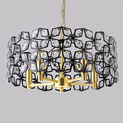 Luxe Divine Collection ~ Modern Crystal Chandelier, Suitable For Living Room Round Crystal Lamp Luxury Home Decoration Lamp