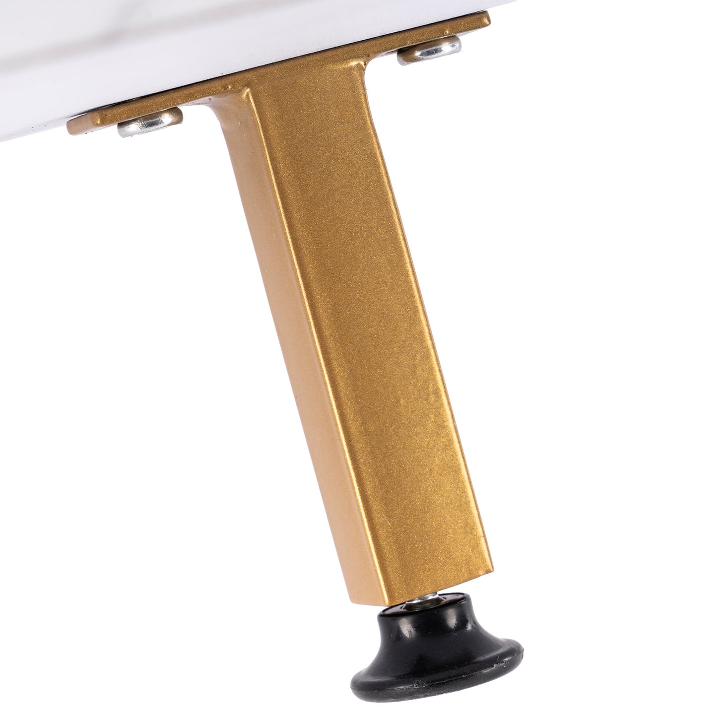 Luxe Divine Collection ~ 106 x 50 x 48cm Rectangular Double Layer Golden Iron Pipe Marble PVC Coffee Table